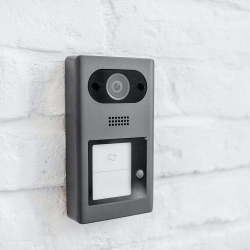 House intercom on the wall